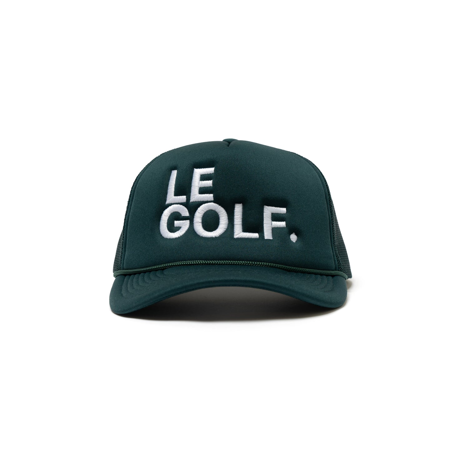 Le Golf Hat Foam Round Brim Snapback ( Hunter Green / LRG White Logo)