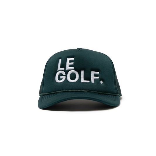 Le Golf Hat Foam Round Brim Snapback ( Hunter Green / LRG White Logo)
