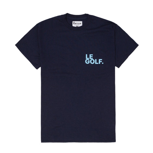 Le Golf T-shirt ( Navy Blue / SML Lt Blue Logo)