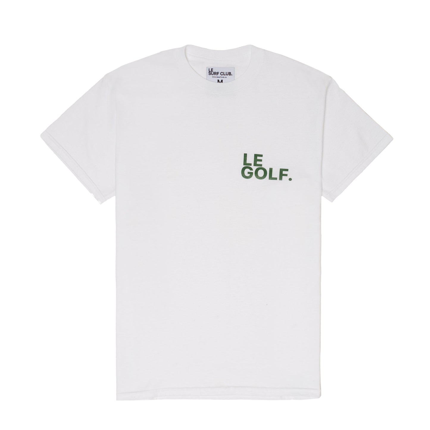 Le Golf T-shirt ( White / SML Hunter Green Logo)