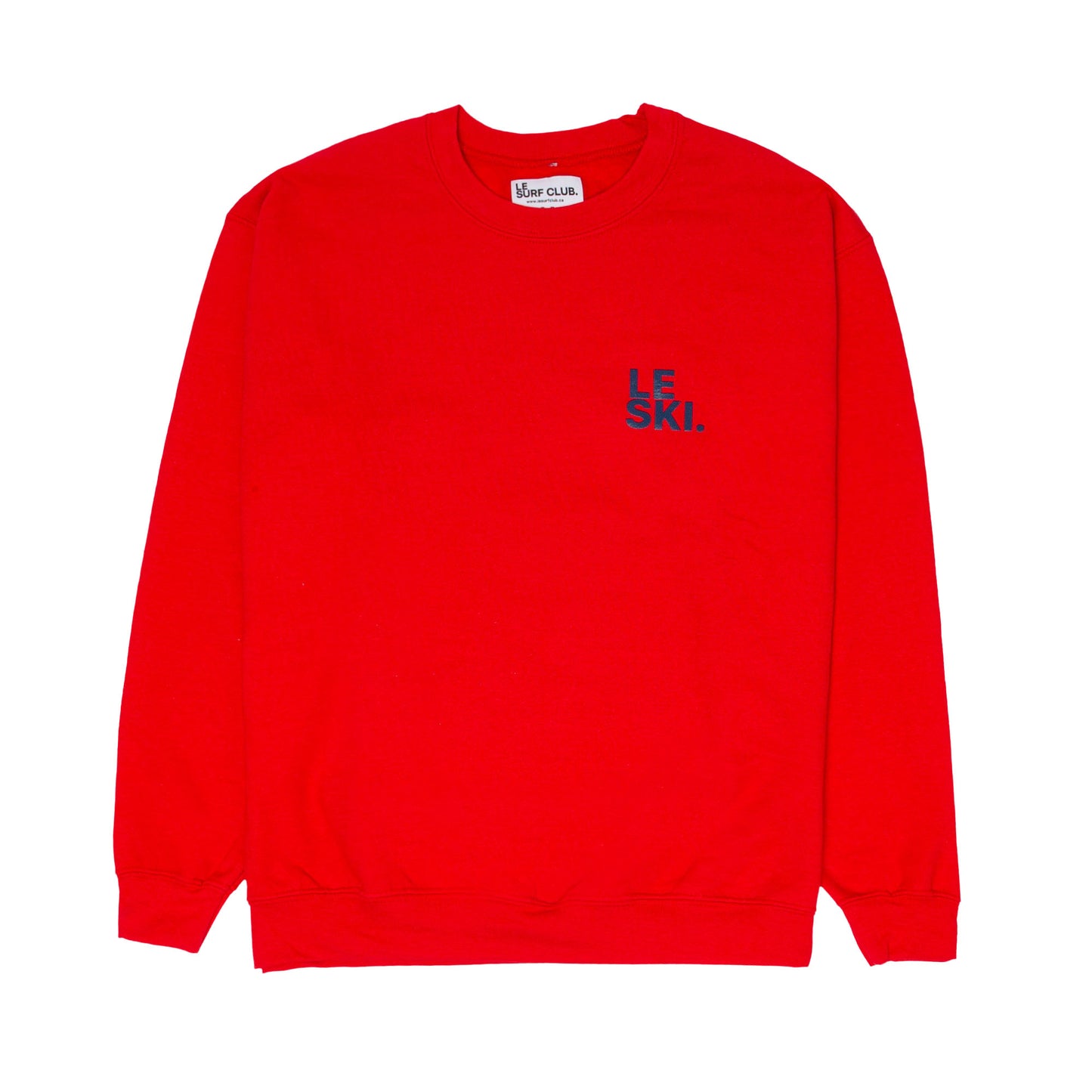 Le Ski Sweatshirt ( Red / SML Navy Blue Logo)