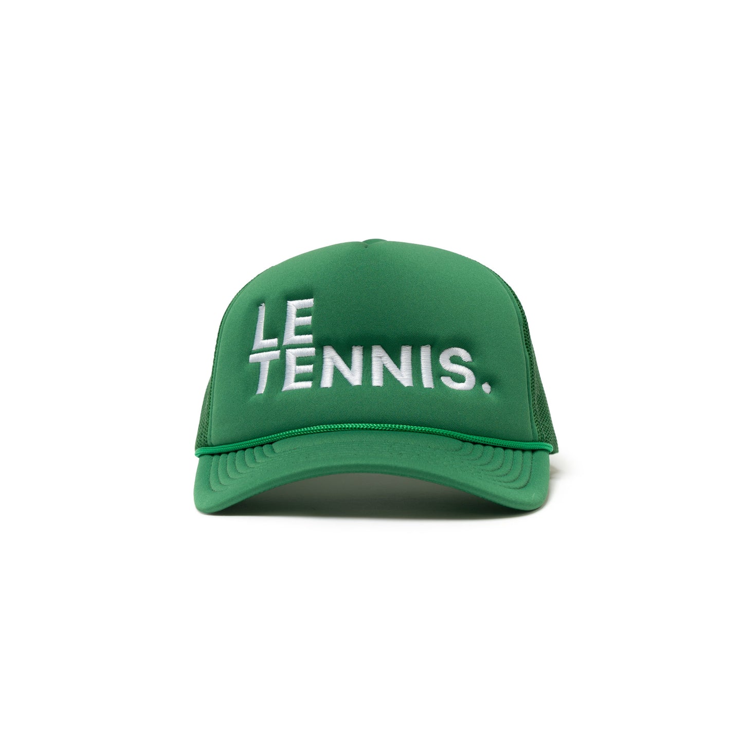 Le Tennis Hat Foam Round Brim Snapback ( Kelly Green / LRG White Logo)