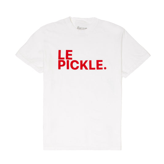 Le Pickle T-shirt ( White / LRG Red Logo)