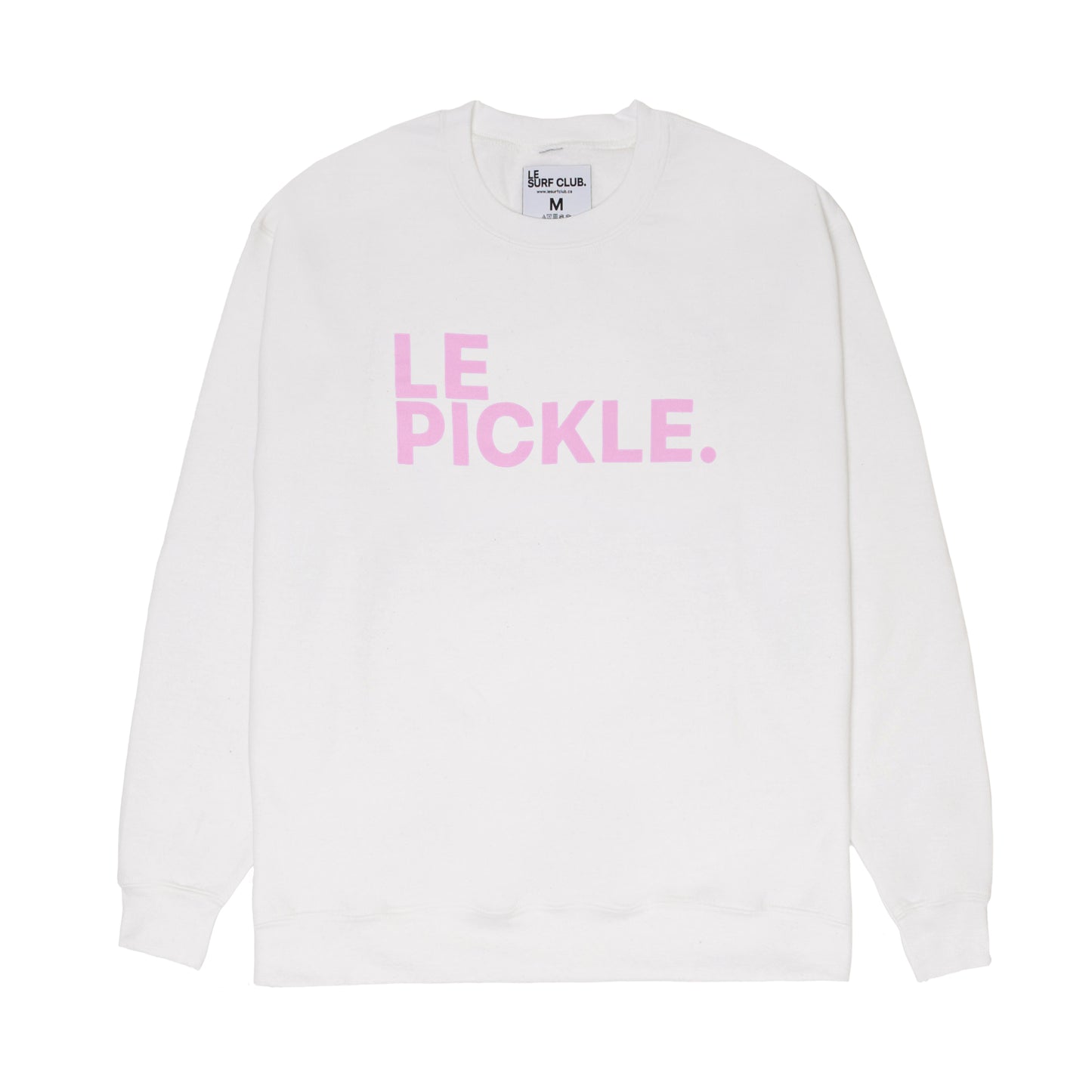 Le Pickle Sweatshirt ( White / LRG Pink Logo)
