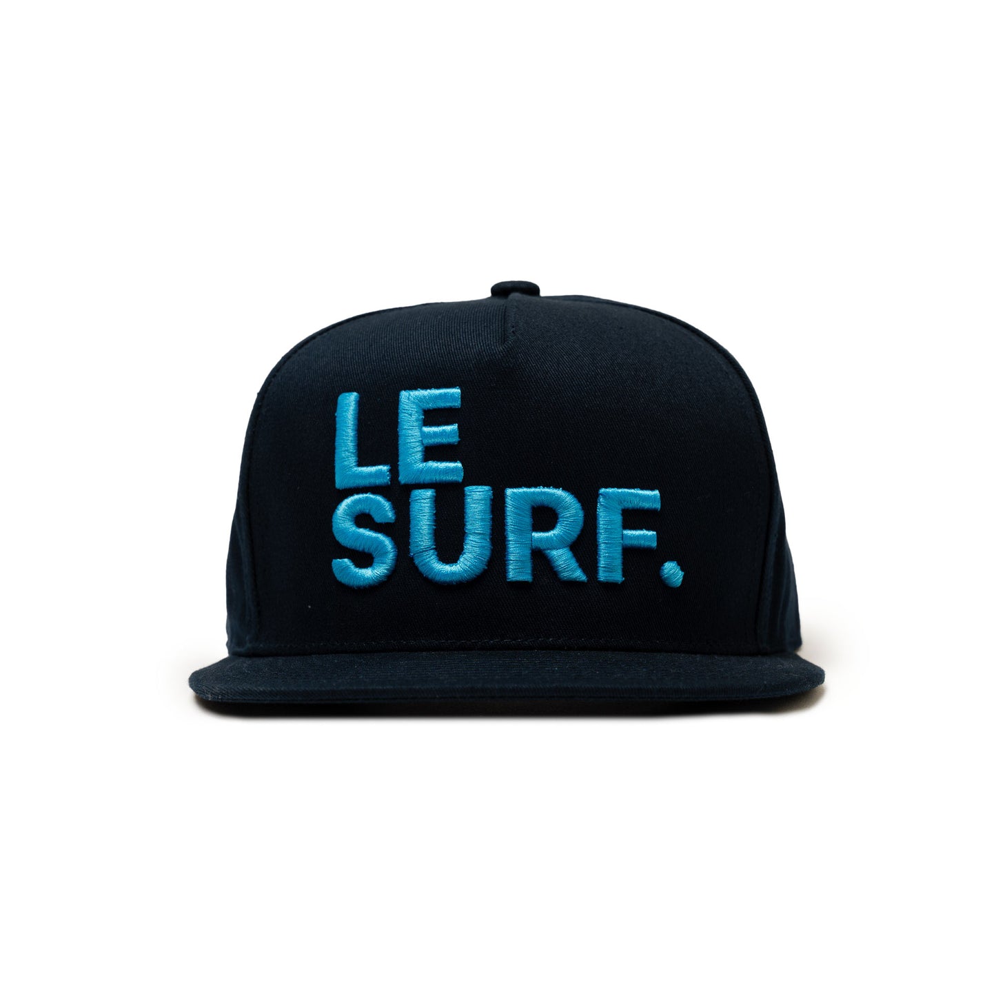 Le Surf Hat Flatbrim Brim Snapback ( Navy Blue / LRG Blue Logo)