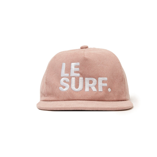 Le Surf Hat Corduroy Snapback ( Pink / LRG White Logo)