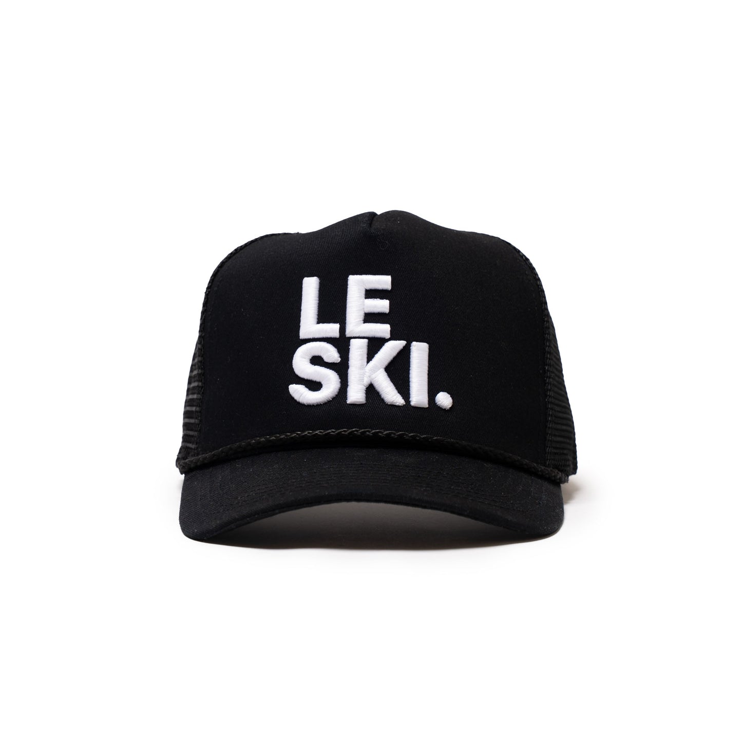 Le Ski Hat Canvas Round Brim Snapback ( Black / LRG White Logo)