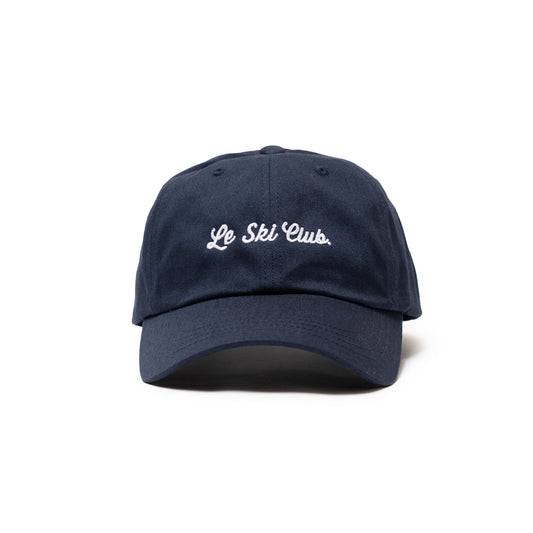 Le Ski Club Hat Canvas Round Brim ( Navy Blue / LRG White Cursive Logo)