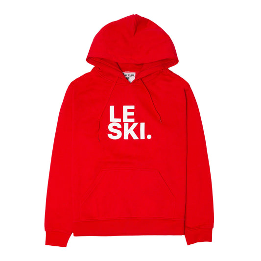 Le Ski Sweatshirt Hoodie ( Red / LRG White Logo)