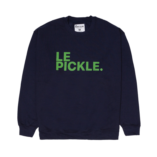 Le Pickle Sweatshirt ( Navy Blue / LRG Kelly Green Logo)