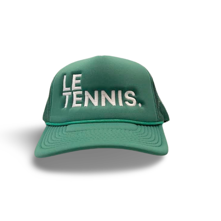 Le Tennis Hat Foam Round Brim Snapback ( Kelly Green / LRG White Logo)