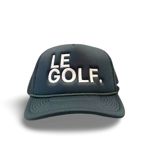 Le Golf Hat Foam Round Brim Snapback ( Hunter Green / LRG White Logo)