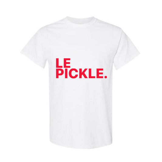 Le Pickle T-shirt ( White / LRG Red Logo)