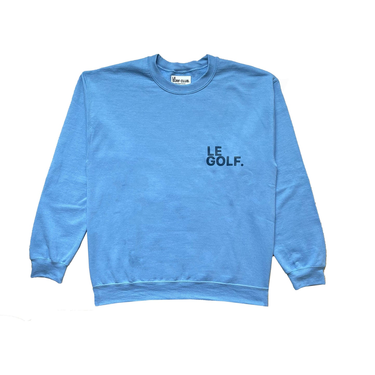 Le Golf Sweatshirt ( Light Blue / SML Navy Logo)