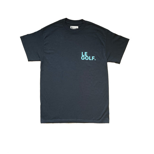 Le Golf T-shirt ( Navy Blue / SML Lt Blue Logo)