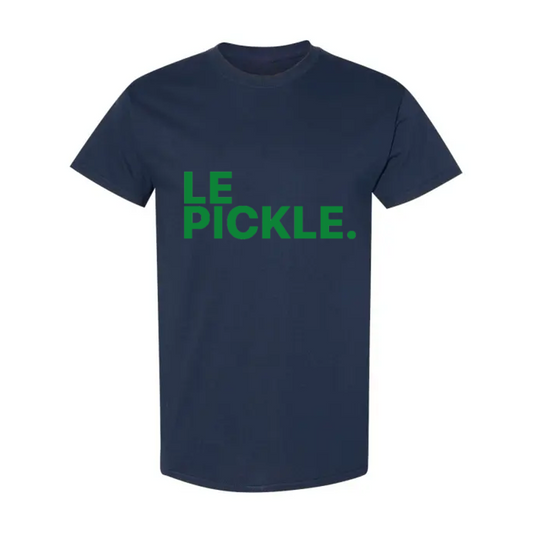 Le Pickle T-shirt ( Navy Blue / LRG Kelly Green Logo)
