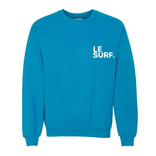 Le Surf Sweatshirt ( Neon Blue / LRG White Logo )