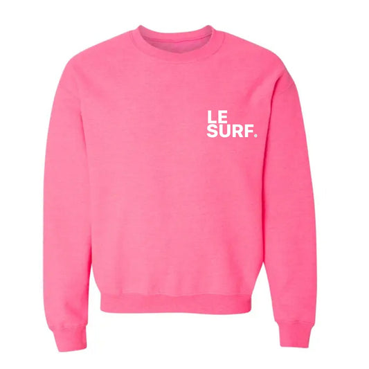 Le Surf Sweatshirt ( Neon Pink / LRG White Logo )