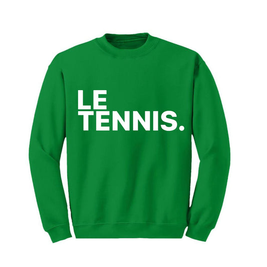 Le Tennis Sweatshirt ( Kelly Green / LRG White Logo)
