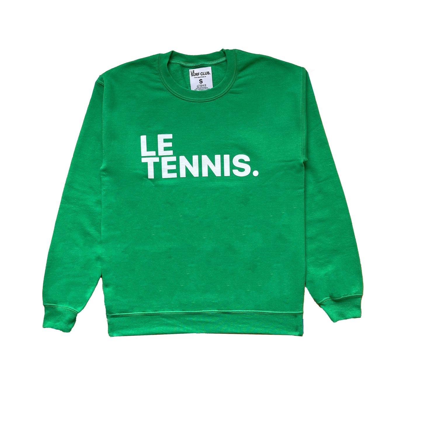 Le Tennis Sweatshirt ( Kelly Green / LRG White Logo)